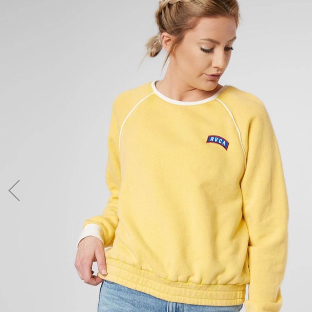 RVCA YELLOW CREW NECK